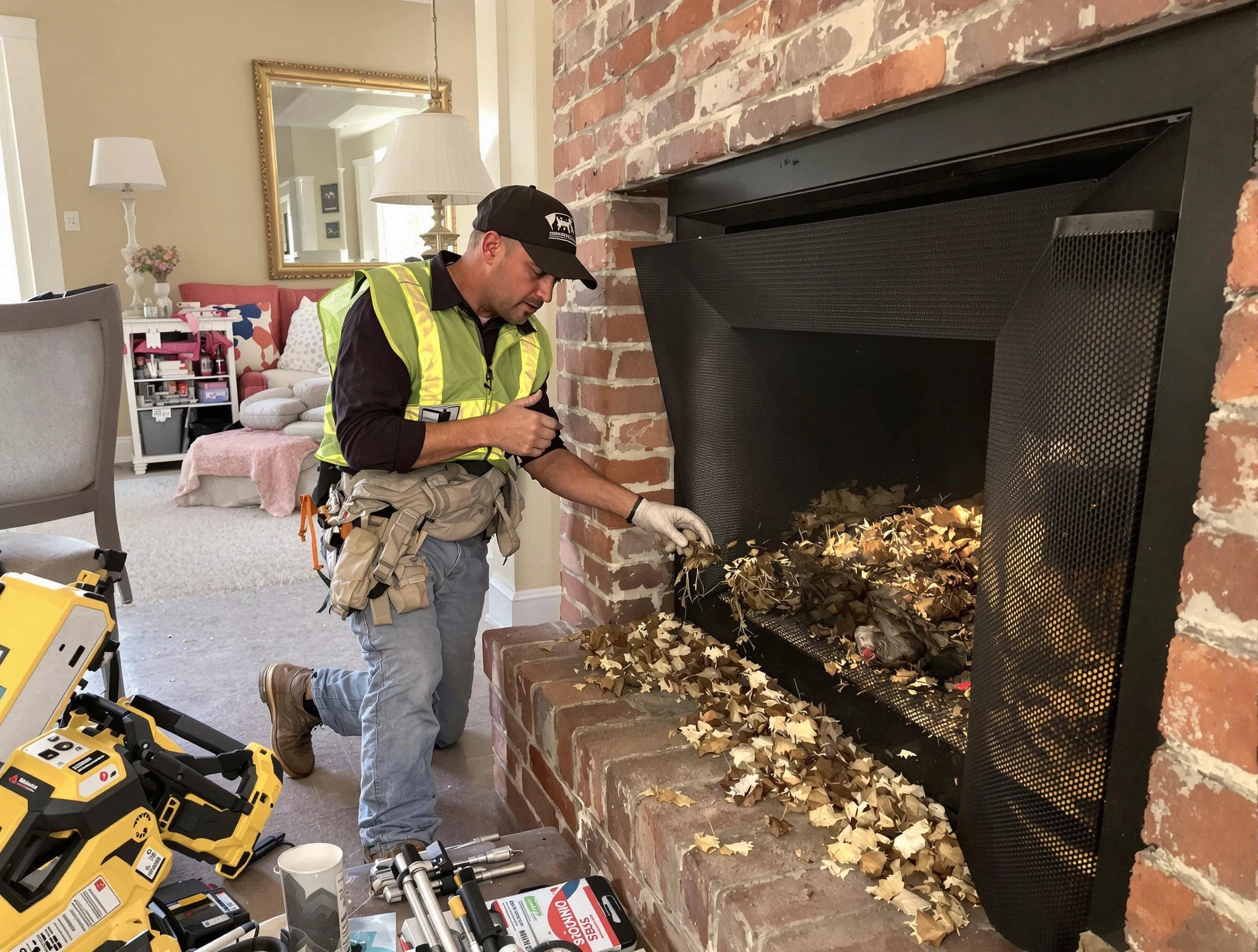 Safe screening installation by Piscataway Chimney Sweep in Piscataway, NJ